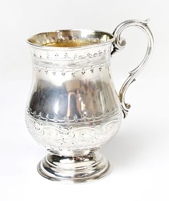 Lot 714 - A Victorian hallmarked silver christening mug...
