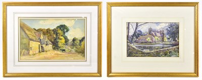 Lot 1370 - J.G. SYKES; watercolour, farmyard scene