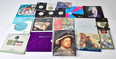 Lot 951 - ROYAL MINT; seventeen commemorative coin packs,...