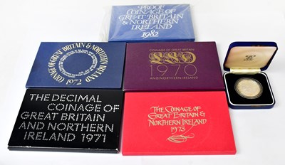 Lot 946 - ROYAL MINT; five United Kingdom proof annual...