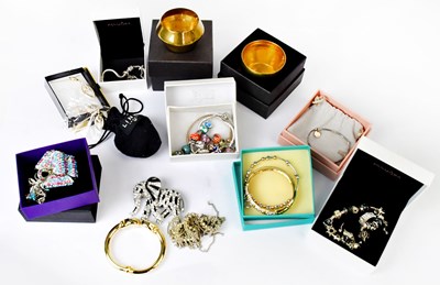 Lot 1159 - A group of costume jewellery, to include...
