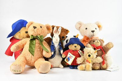 Lot 1556 - STEIFF; a collection of seven bears, with two...