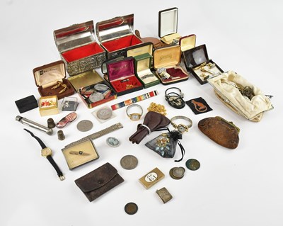Lot 1035 - A collection of costume jewellery including...