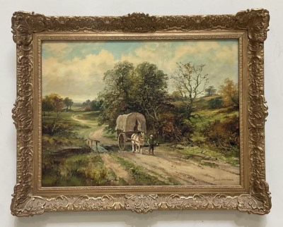 Lot 466 - CHARLES ANGUS SWAN; oil on canvas, rural scene,...