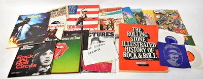 Lot 325 - A quantity of Rock & Pop ephemera and vinyl,...