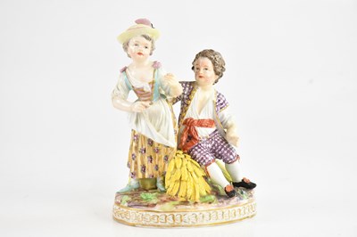 Lot 1776 - A late 19th century Continental hard paste...