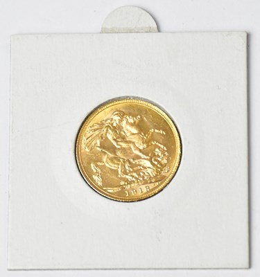 Lot 761 - A George V full sovereign, 1918, encapsulated.