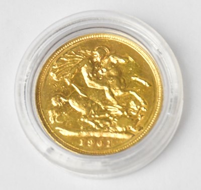 Lot 777 - A Victorian half sovereign, George and Dragon,...