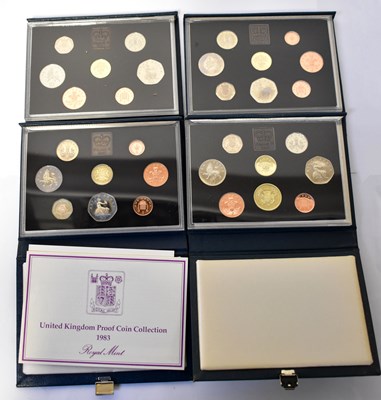 Lot 948 - ROYAL MINT; four United Kingdom proof sets,...