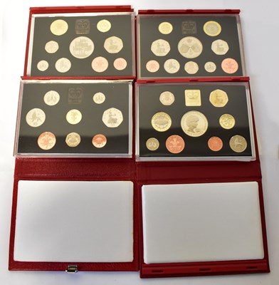 Lot 914 - ROYAL MINT; four United Kingdom Deluxe proof...