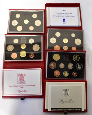 Lot 913 - ROYAL MINT; four United Kingdom Deluxe proof...