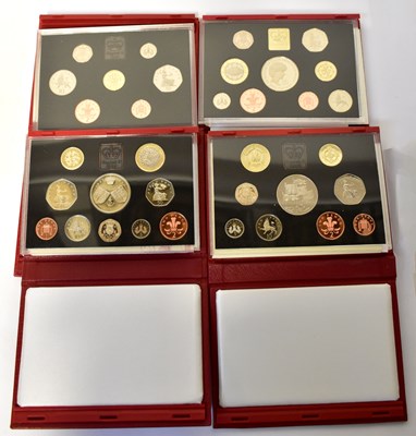 Lot 915 - ROYAL MINT; four United Kingdom Deluxe proof...