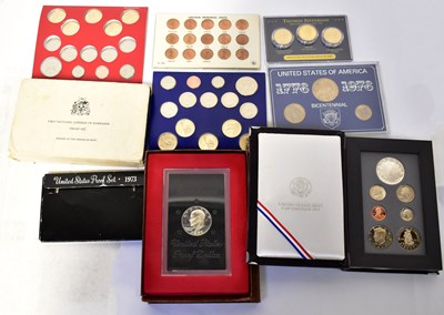 Lot 908 - A quantity of coin sets, mostly US issue, to...