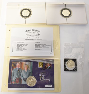 Lot 883 - Four silver-proof coins, comprising two...