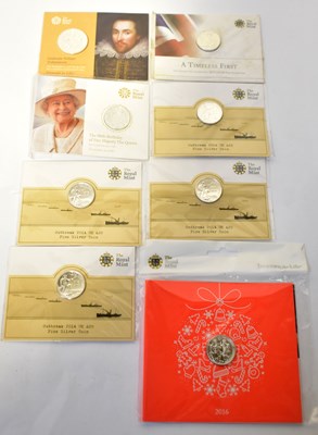 Lot 891 - ROYAL MINT; eight silver coins, comprising...