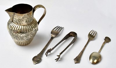 Lot 719 - Five hallmarked silver items, comprising a...