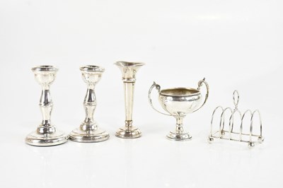 Lot 52 - S J ROSE; a pair of Elizabeth II hallmarked...