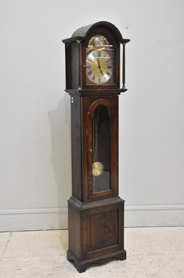 Lot 366 - JAYCEE FURNITURE; a reproduction oak cased...