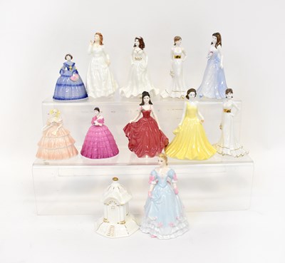 Lot 432 - Twelve Coalport and Royal Doulton small...