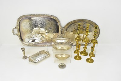 Lot 701 - Various items of silver plate including a...