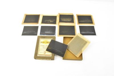 Lot 532 - Ten glass photographic slides, each bearing...