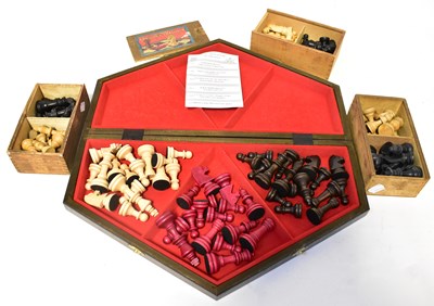 Lot 233 - Various chess sets and pieces, a three-player...