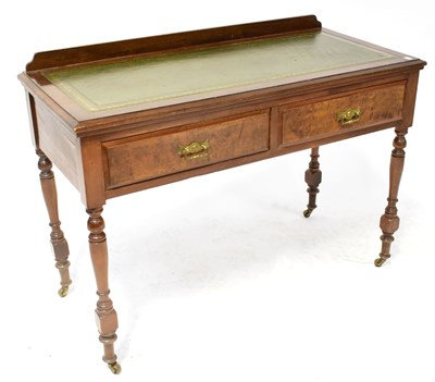 Lot 63 - An Edwardian mahogany hall table with tooled...