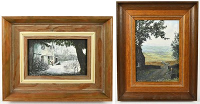 Lot 1354 - STEPHEN DERBYSHIRE; two oils on panels