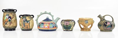 Lot 1417 - AMPHORA; six pieces including a teapot and...