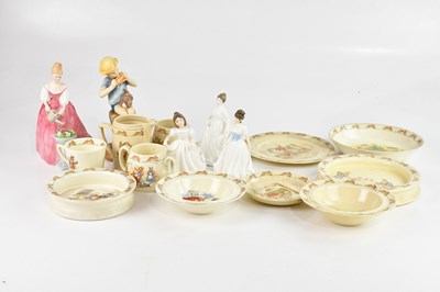 Lot 1783 - ROYAL WORCESTER; a ceramic figure of Peter Pan,...
