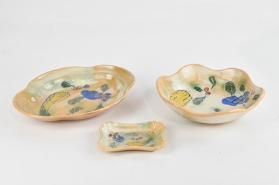 Lot 1045 - ROYAL DOULTON; three pieces of Brangwyn ware...