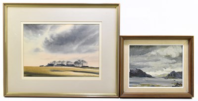 Lot 1357 - ALAN BAILEY; oil on board, river scene with boats