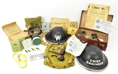 Lot 571 - Various items of WWII re-enactment and other...