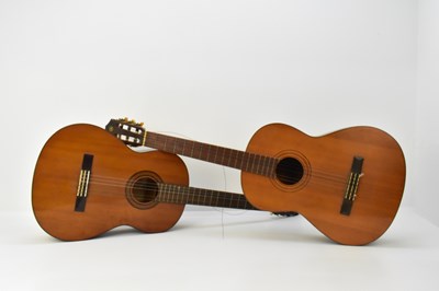 Lot 650 - Two Yamaha classical guitars comprising a...