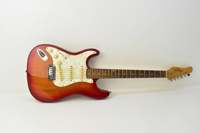 Lot 648 - A Liberty electric left handed guitar with...