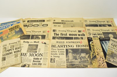 Lot 677 - A quantity of original newspapers with...
