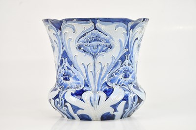 Lot 30 - WILLIAM MOORCROFT DESIGN; a large Florian ware...