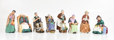 Lot 1761 - ROYAL DOULTON; a collection of eight figures...