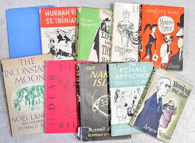 Lot 615 - RONALD SEARLE; a collection of fifty hard and...