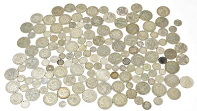 Lot 770 - A collection of silver coinage, including some...