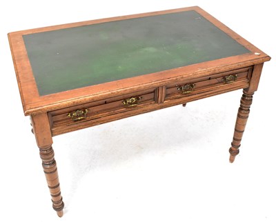 Lot 62 - An Edwardian mahogany writing table with...
