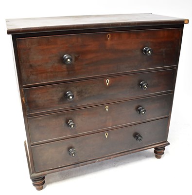 Lot 75 - A Victorian Scottish mahogany chest of four...
