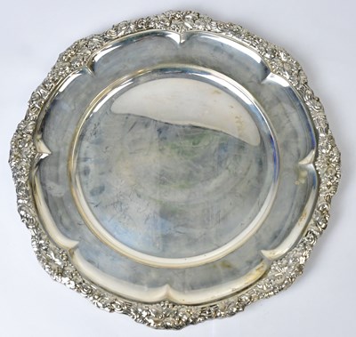 Lot 747 - CARL GUSTAF HALLBERG; a Swedish silver salver...