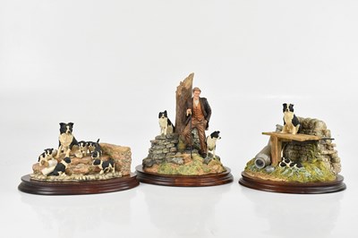 Lot 1743 - BORDER FINE ARTS; a group of three figures...