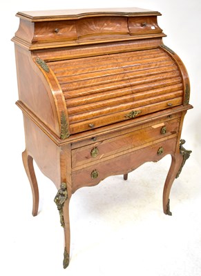 Lot 57 - A reproduction French-style brass mounted...