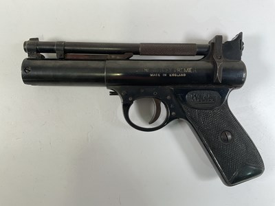 Lot 222 - WEBLEY & SCOTT; a Premier air pistol .22 with...