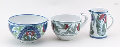 Lot 457 - LAURENCE McGOWAN (born 1942); a Maiolica style...
