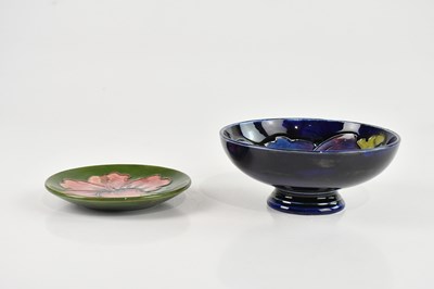 Lot 1427 - WALTER MOORCROFT; two pieces comprising a...