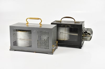 Lot 1161 - SHORT & MASON, LONDON; a metal cased barograph...
