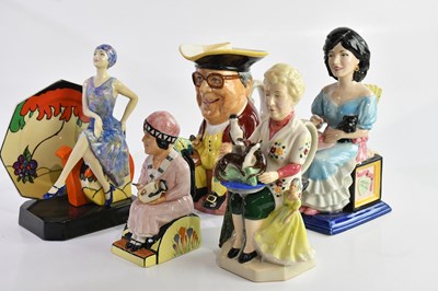 Lot 1772 - KEVIN FRANCIS; five large sized character jugs...